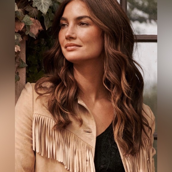 Ralph Lauren- Women’s Goat Suede Fringe Jacket - Size 10 - Picture 2 of 6